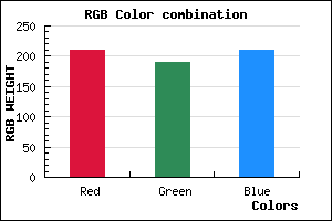 rgb background color #D2BED1 mixer