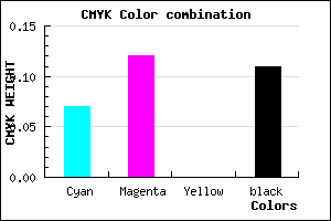 #D2C7E3 color CMYK mixer
