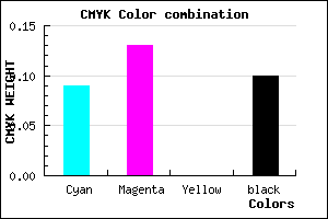 #D2C8E6 color CMYK mixer