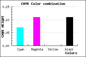 #D2CBE3 color CMYK mixer