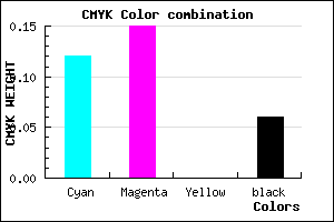 #D2CBEF color CMYK mixer