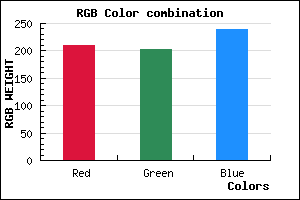 rgb background color #D2CBEF mixer