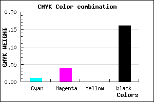 #D2CDD5 color CMYK mixer