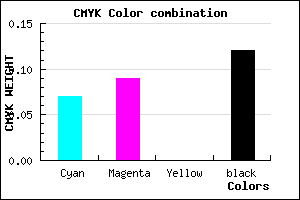 #D2CDE1 color CMYK mixer