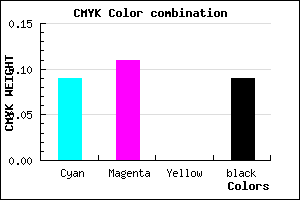 #D2CDE7 color CMYK mixer
