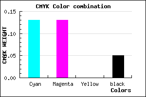 #D2D1F1 color CMYK mixer