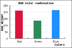 rgb background color #D387D8 mixer