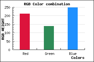 rgb background color #D38BF9 mixer