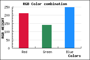 rgb background color #D38CF8 mixer