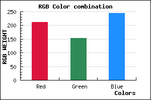 rgb background color #D399F5 mixer