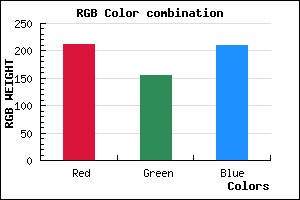 rgb background color #D39BD2 mixer