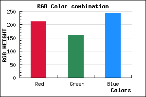 rgb background color #D3A0F2 mixer