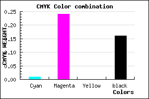 #D3A2D5 color CMYK mixer