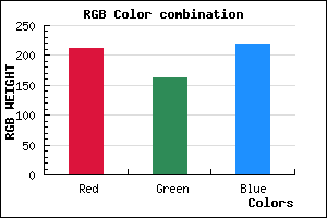 rgb background color #D3A3DB mixer