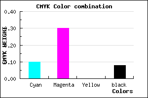 #D3A5EB color CMYK mixer