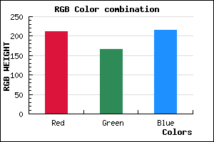 rgb background color #D3A6D8 mixer