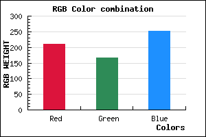 rgb background color #D3A6FC mixer