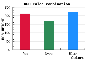 rgb background color #D3A8DC mixer