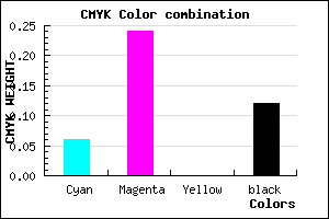 #D3AAE0 color CMYK mixer