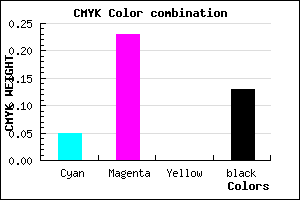 #D3ACDE color CMYK mixer