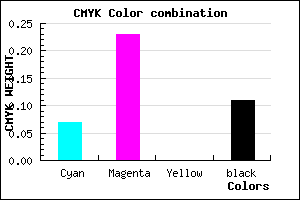 #D3AEE2 color CMYK mixer