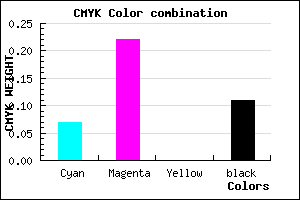 #D3B0E2 color CMYK mixer