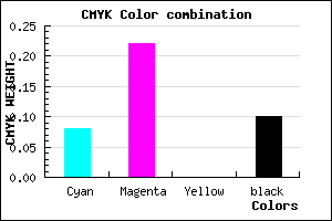 #D3B3E5 color CMYK mixer