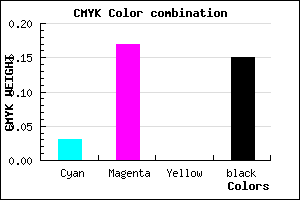 #D3B6DA color CMYK mixer