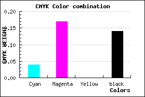 #D3B6DC color CMYK mixer