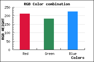 rgb background color #D3B7E1 mixer