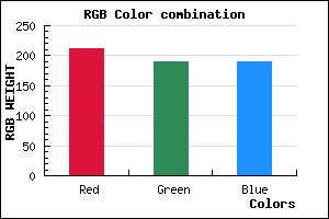 rgb background color #D3BDBD mixer