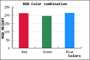 rgb background color #D3C3D5 mixer