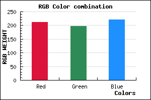 rgb background color #D3C5DD mixer
