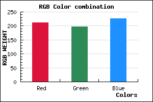 rgb background color #D3C5E3 mixer