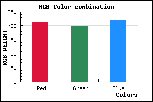 rgb background color #D3C6DC mixer
