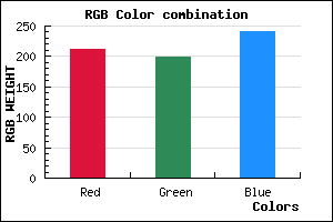 rgb background color #D3C6F0 mixer