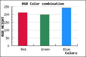 rgb background color #D3C6F3 mixer