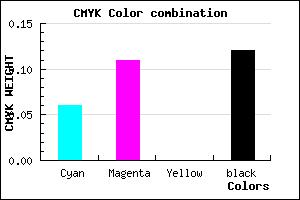 #D3C8E0 color CMYK mixer