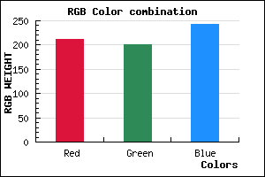 rgb background color #D3C9F3 mixer