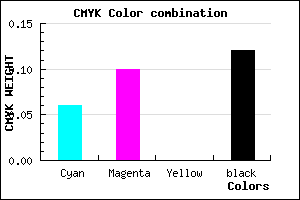 #D3CAE0 color CMYK mixer