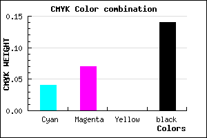 #D3CCDC color CMYK mixer