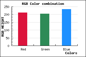 rgb background color #D3CCEA mixer