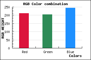 rgb background color #D3CDF5 mixer