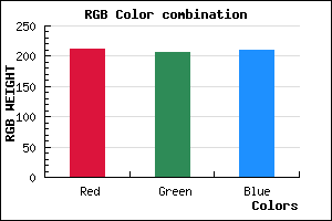 rgb background color #D3CFD2 mixer