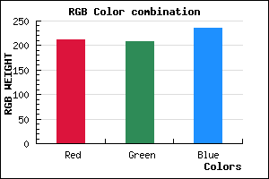 rgb background color #D3D0EC mixer