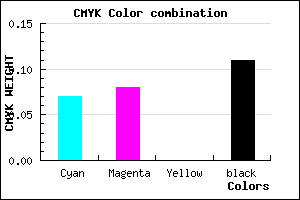 #D3D1E3 color CMYK mixer