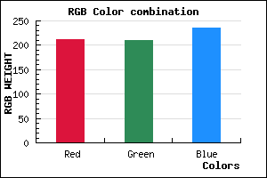 rgb background color #D3D1EB mixer