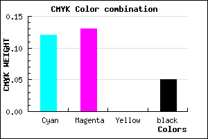 #D3D1F1 color CMYK mixer