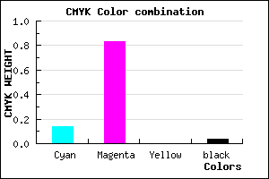 #D32AF5 color CMYK mixer