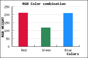rgb background color #D476D1 mixer